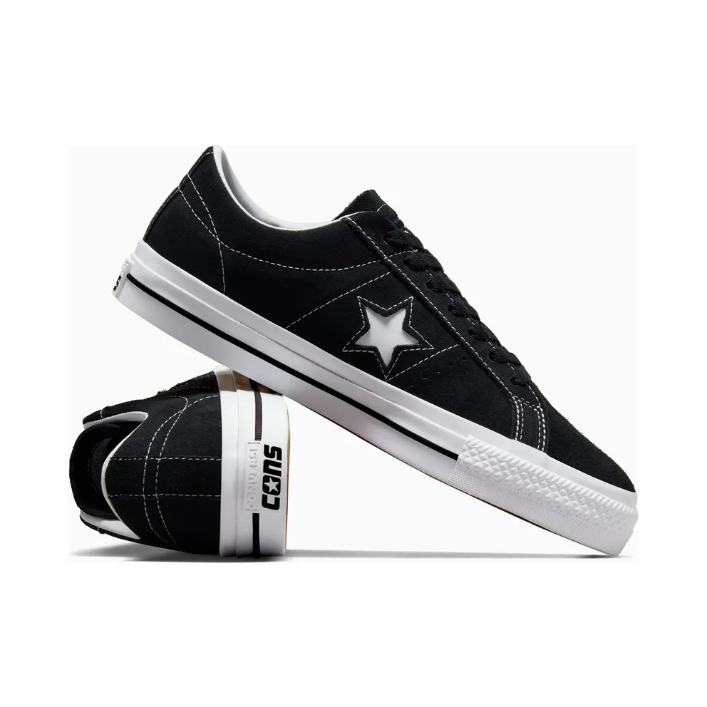 Converse CONS One Star Pro Suede Black/Black/White – “Black”