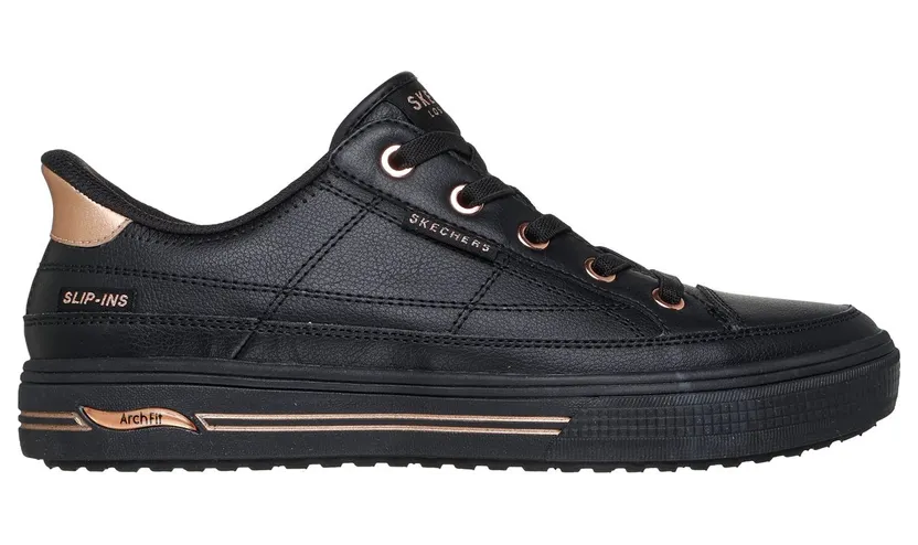 Skechers Slip-ins: Arch Fit Arcade – Catch Ya There Sneaker Zwart