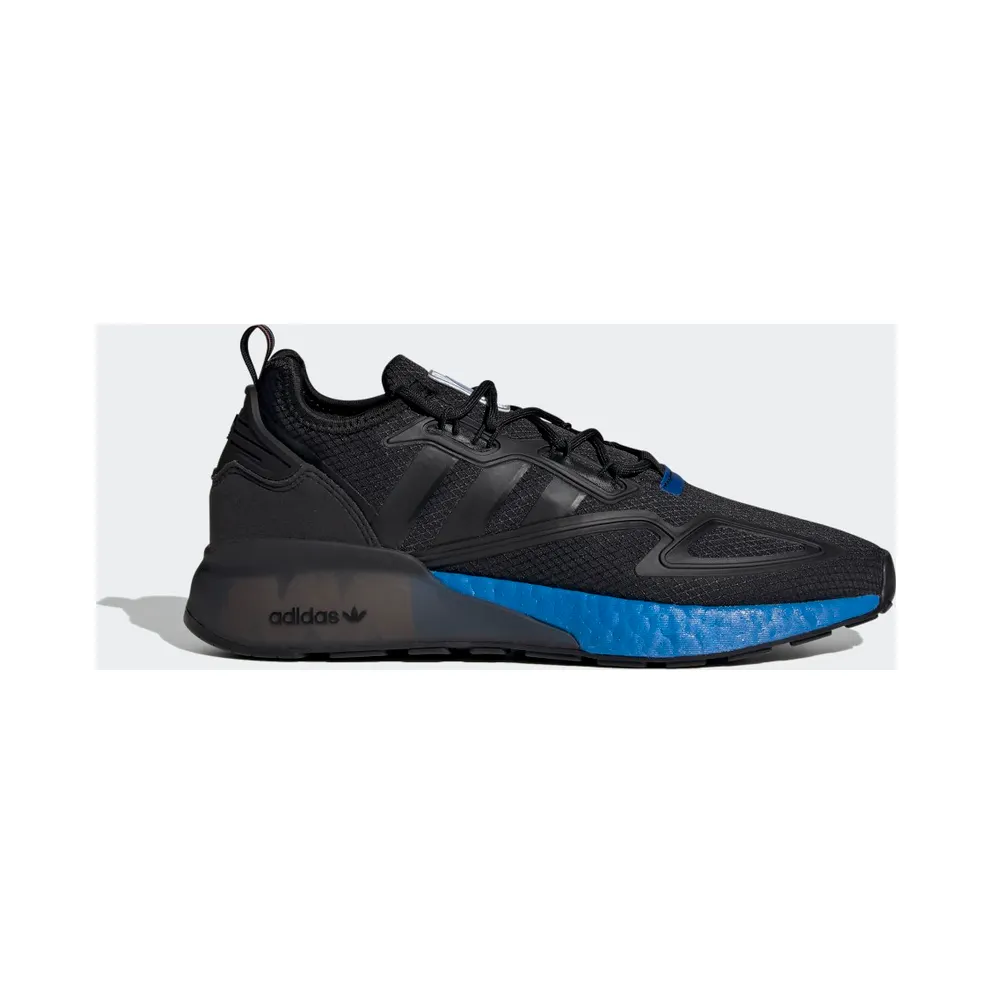 adidas ZX 2K Boost Schuh Core Black / Core Black / Glow Blue (FX7029)
