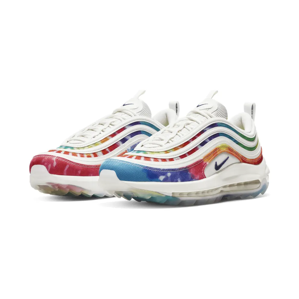 Nike Air Max 97 Golf Tie Dye Summit White/Lemon Venom-Indigo Fog-Deep Royal Blue (CK1219-100)