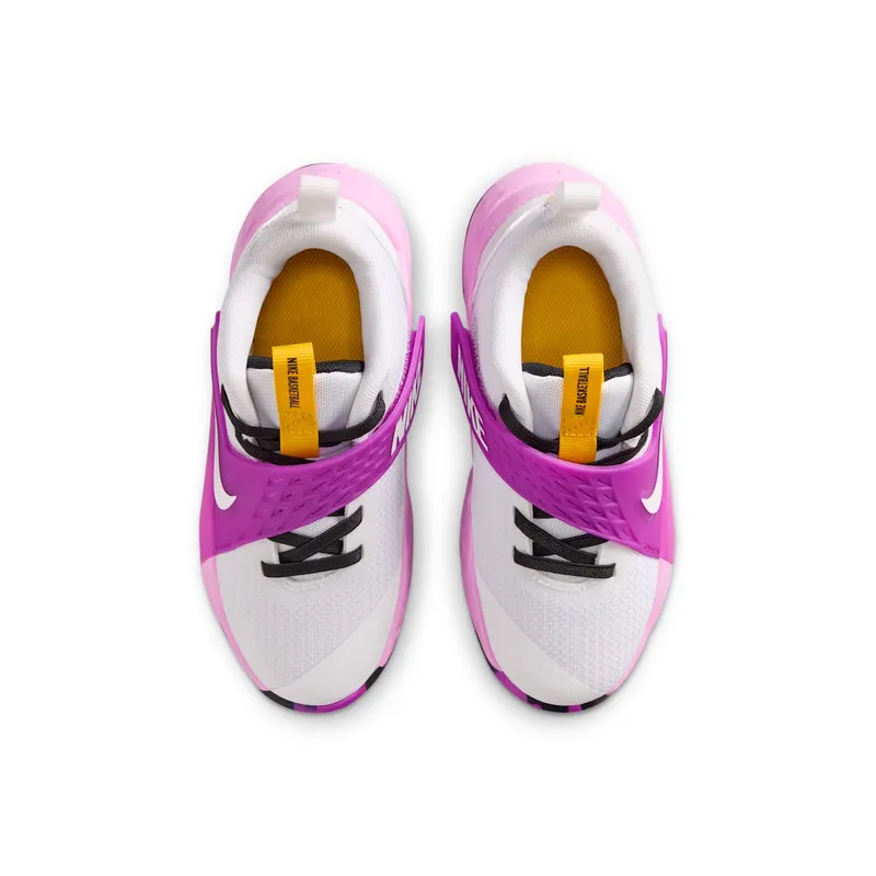 Nike Team Hustle D 12 White Gold Vivid Purple (HF6280-103)