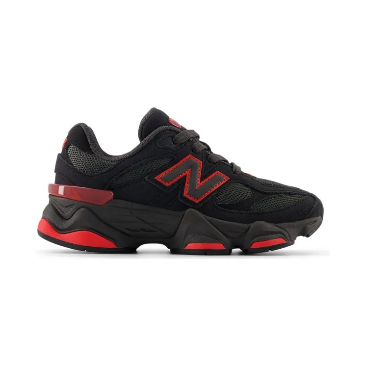 New Balance 9060 Lace Black Cement True Red (PC9060JR)