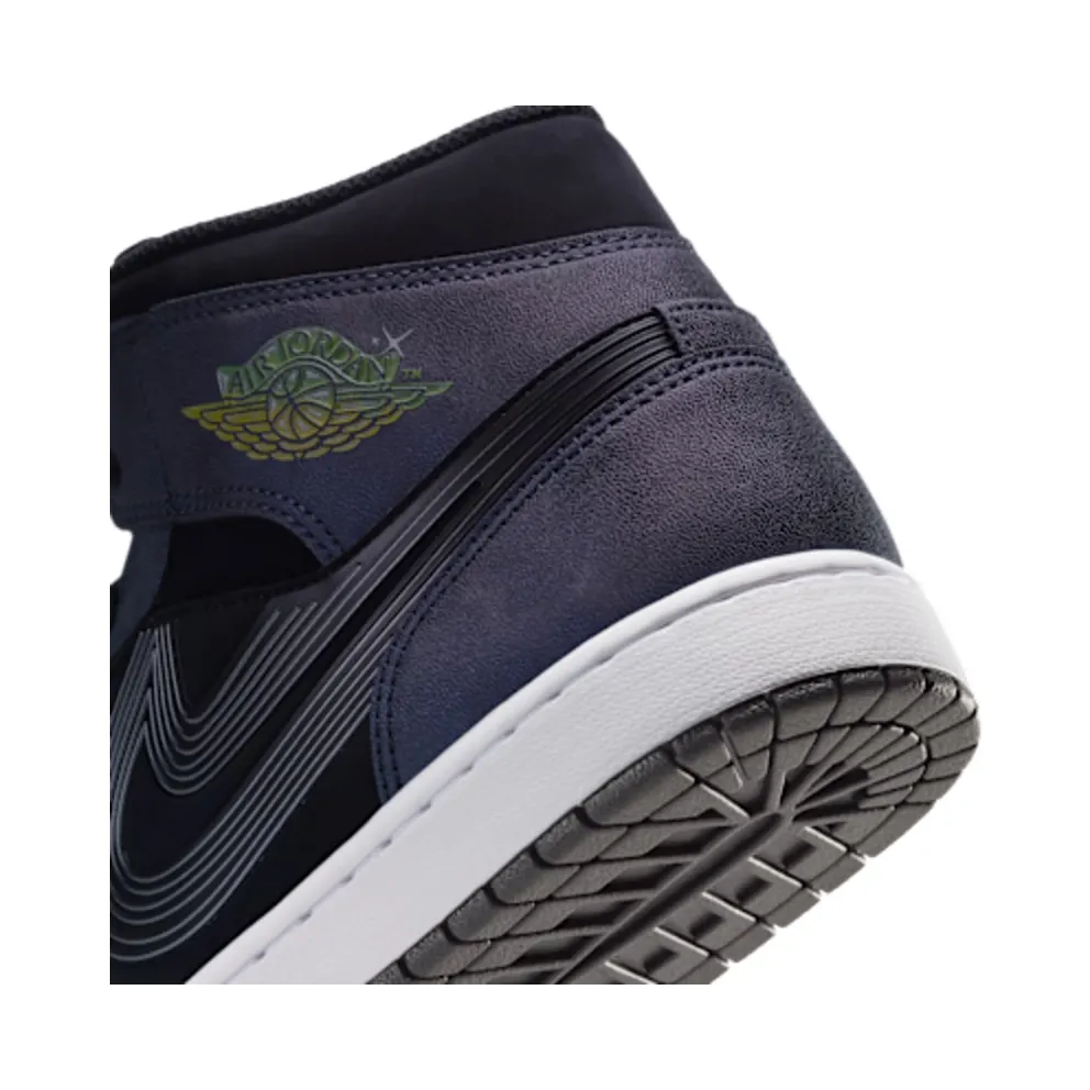 Air Jordan 1 Mid – Space Jam – “Black / Action Green / Varsity Royal / Yellow Zest” (IX6374-001)