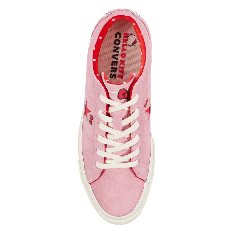 Converse One Star Ox Hello Kitty Pink Prism Pink/Fiery Red-Egret (162939C)