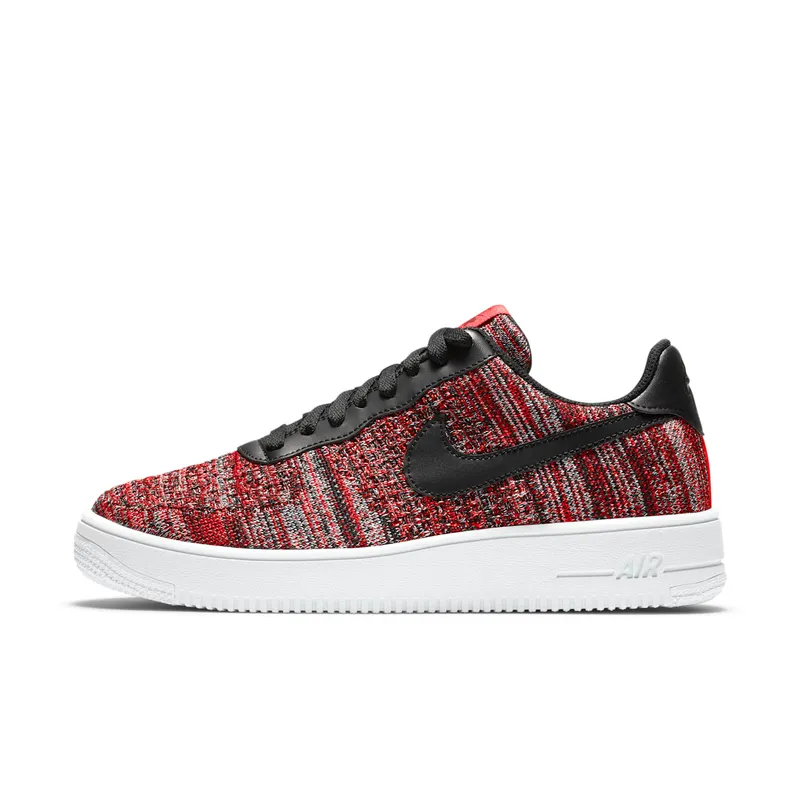 Nike Air Force 1 Flyknit 2.0 University Red Black University Red/Wolf Grey-White-Black (CI0051-600)
