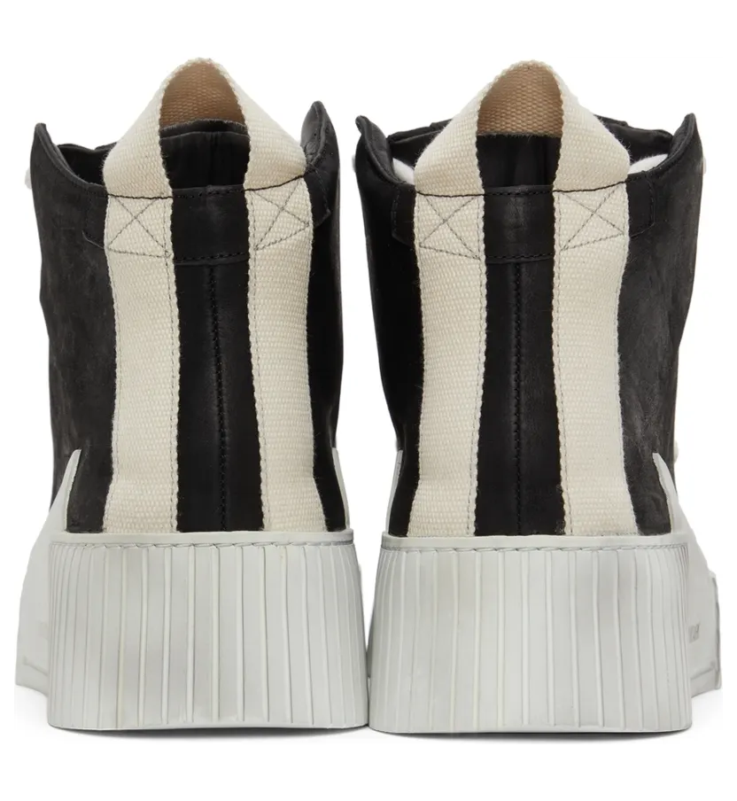 Boris Bidjan Saberi Black & Off-White Suede Bamba 1.1 High Top Sneakers (289-SS2200B1000000SM-0013) (4)