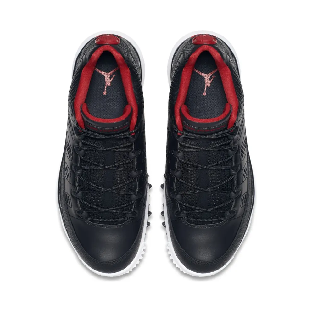 Jordan 9 Retro Golf Cleat Bred Black/Gym Red-White (833798-002)
