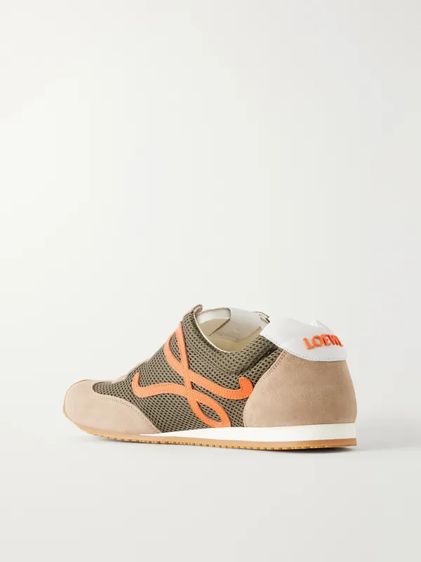 Loewe Bellet Runner Mesh Low Top Sneaker Green (M616282X48) (4)