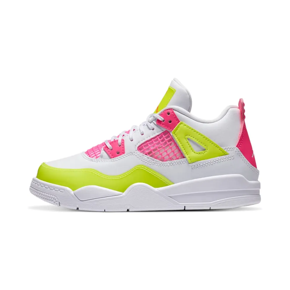Air Jordan 4 Retro White Lemon Pink (PS) (2020) (CV7809-100)