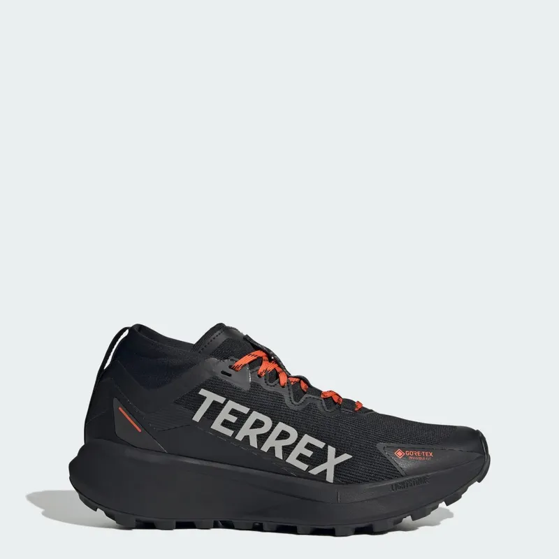 Adidas Terrex Agravic GTX Trail Running Core Black / Grey Two / Semi Impact Orange (IH2939)