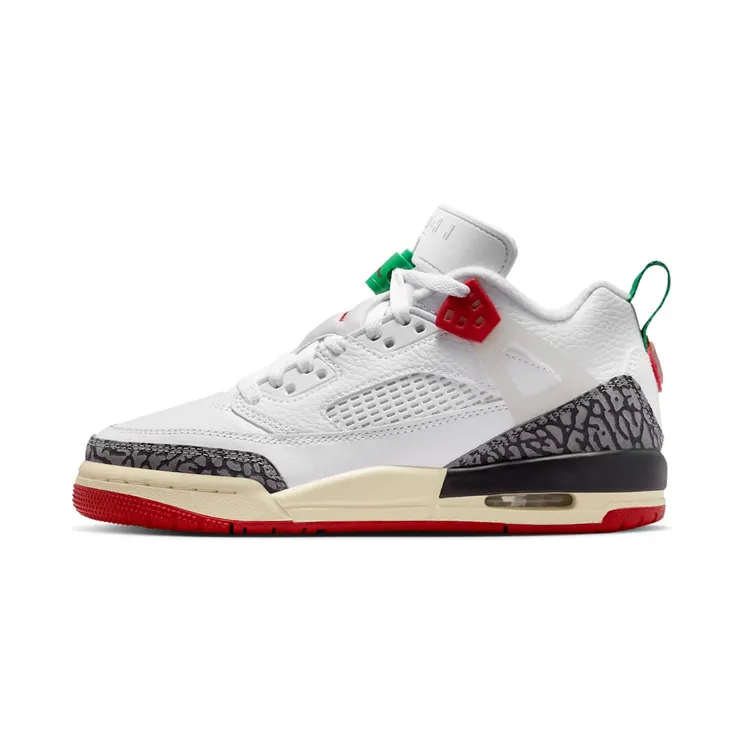 Air Jordan Spizike Low GS Do The Right Thing “White / Coconut Milk / Black / Varsity Red” (FQ3950-109)