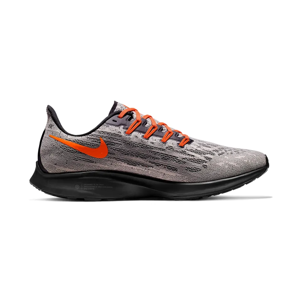 Nike Air Zoom Pegasus 36 Oklahoma State Pewter Grey/Black-Brilliant Orange (CI2074-001)