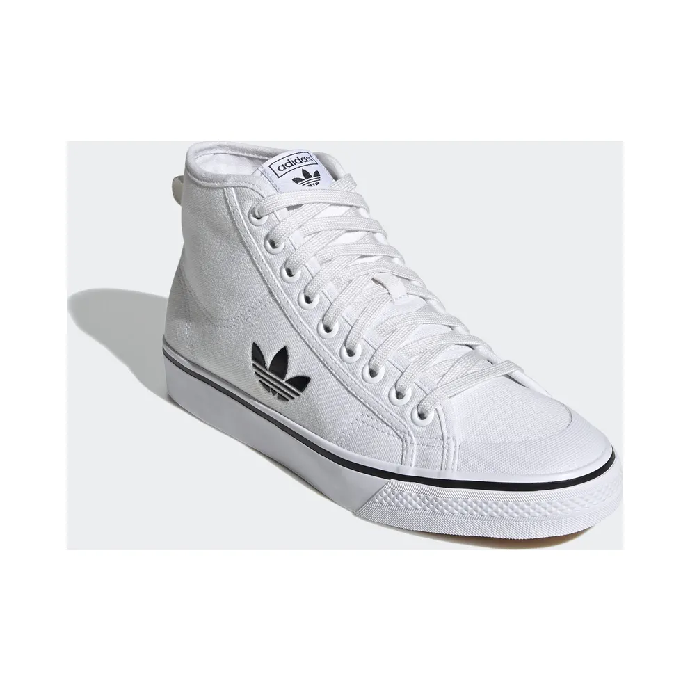 adidas Nizza Hi Cloud White Black Cloud White/Cloud White/Core Black (FW8351)