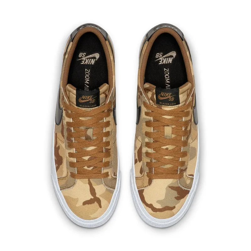 Nike SB Blazer Low Canvas Desert Camo Parachute Beige/Black-Ale Brown (889053-200)