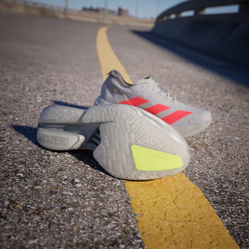 Adidas Adizero Adios Pro 4 Silver Metallic / Lucid Red / Grey (JR6372)