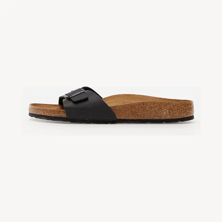 Birkenstock Madrid Narrow Fit Slide “Black” (40793)