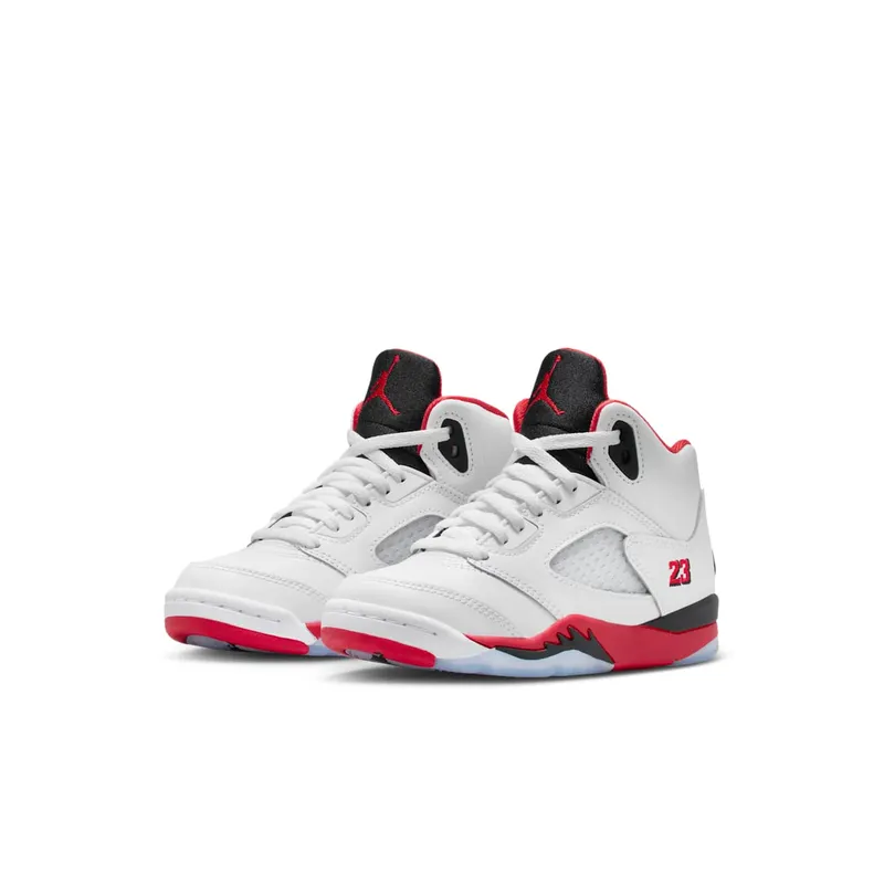 Air Jordan 5 PS “Fire Red – Black Tongue (2025)” (HQ7979-101)