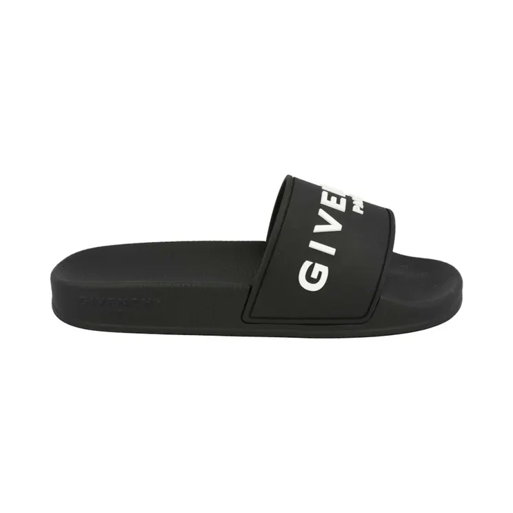 Givenchy Logo Signature Slides Black (BE30AS-E2GR-001)