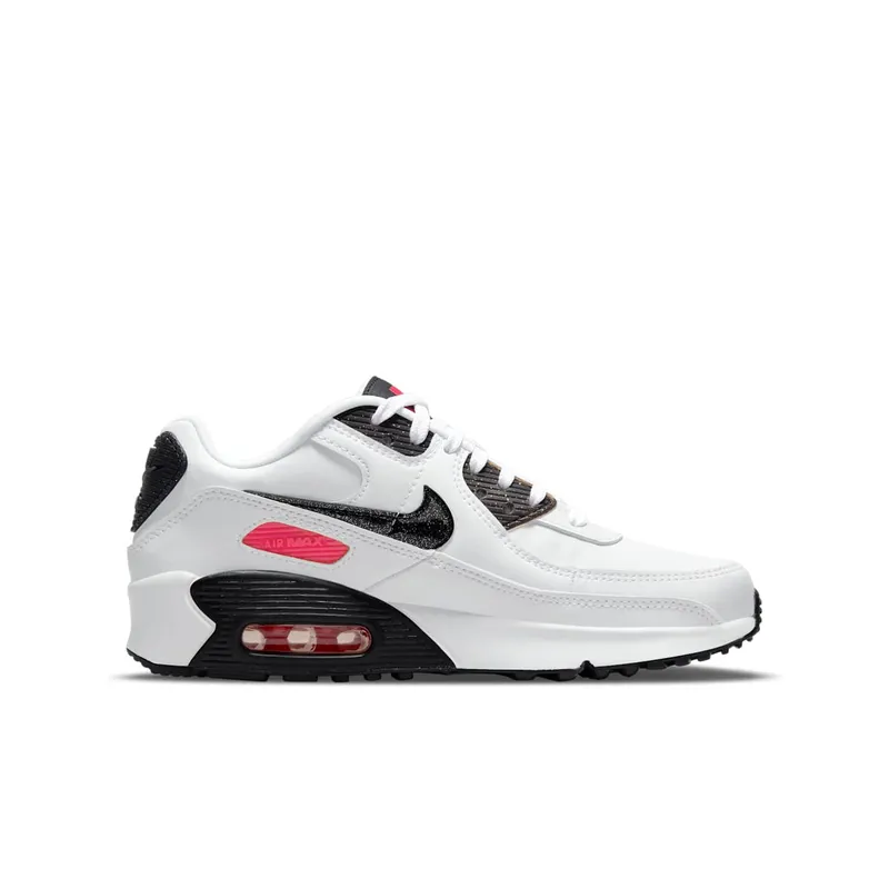 Nike Air Max 90 LTR White Black Red (DH2605-100)
