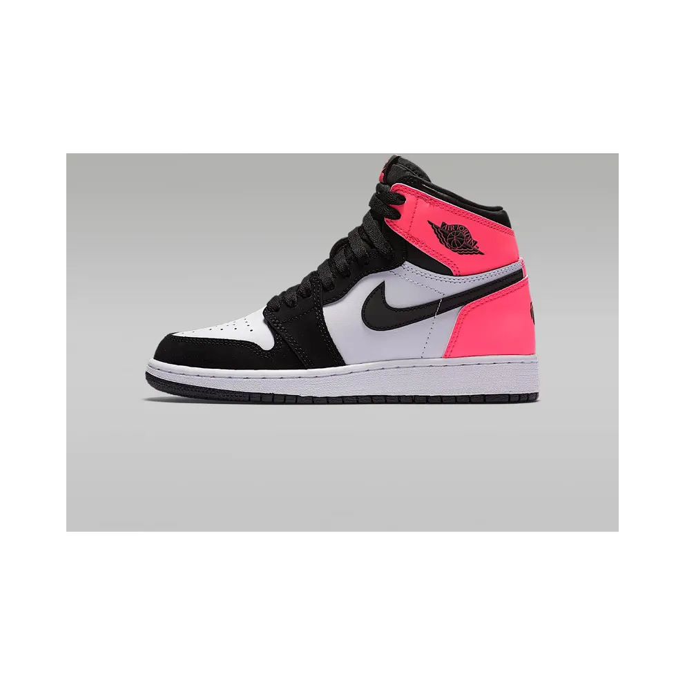 Jordan 1 Retro Valentine’s Day 2017 (GS) Black/Hyper Pink-White (881426-009)