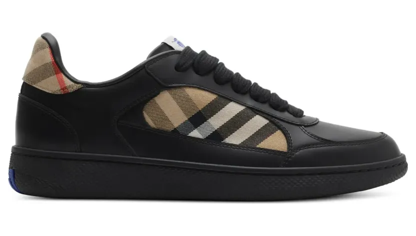 Burberry Terrace Check leren “Black” (8108653)