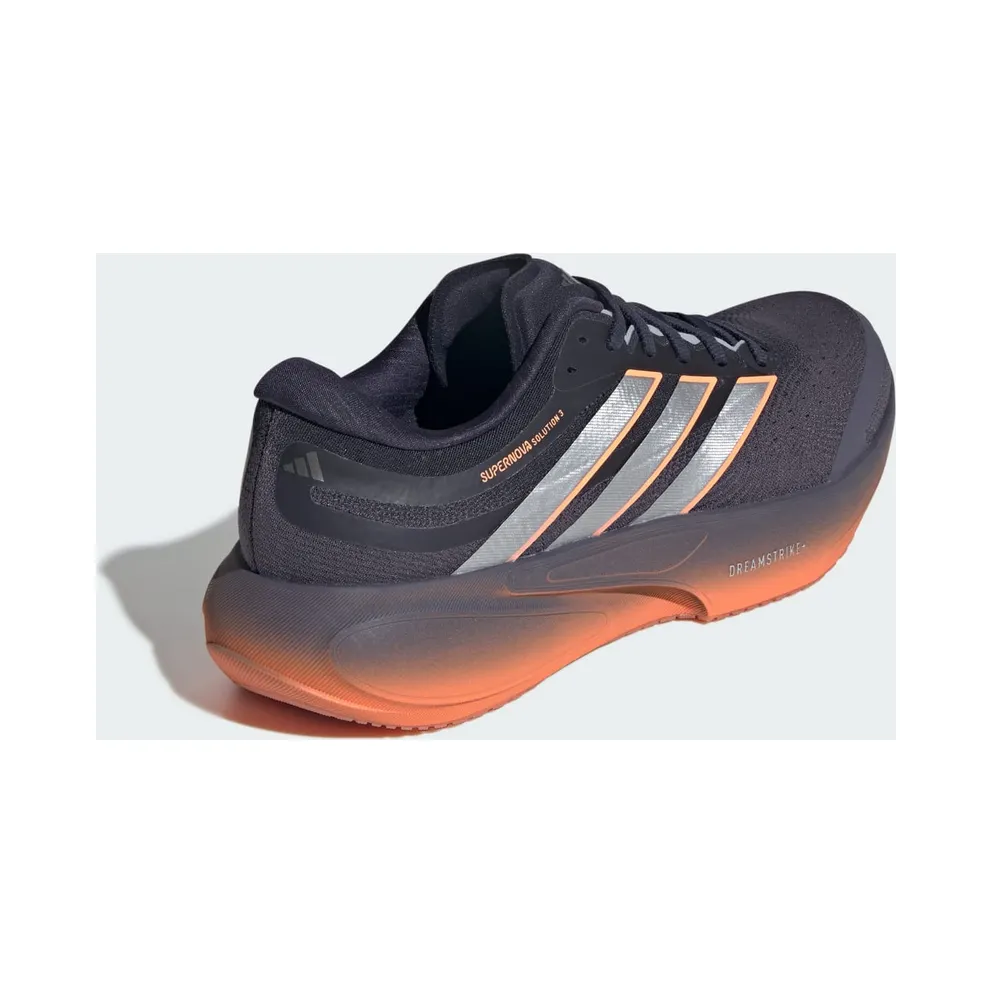 Adidas SUPERNOVA SOLUTION 3 Running Shoes Aurora Onix / Silver Metallic / Lucid Orange (JQ5907)