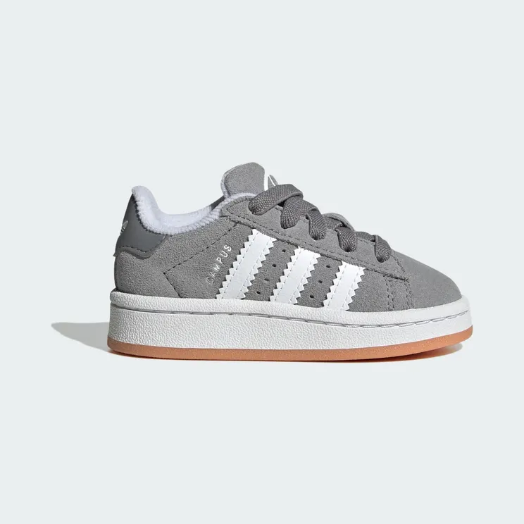 adidas Campus 00s Comfort Closure Elastic Lace Shoes Kids “Grey Three / Cloud White / Cloud White” (IH8899)