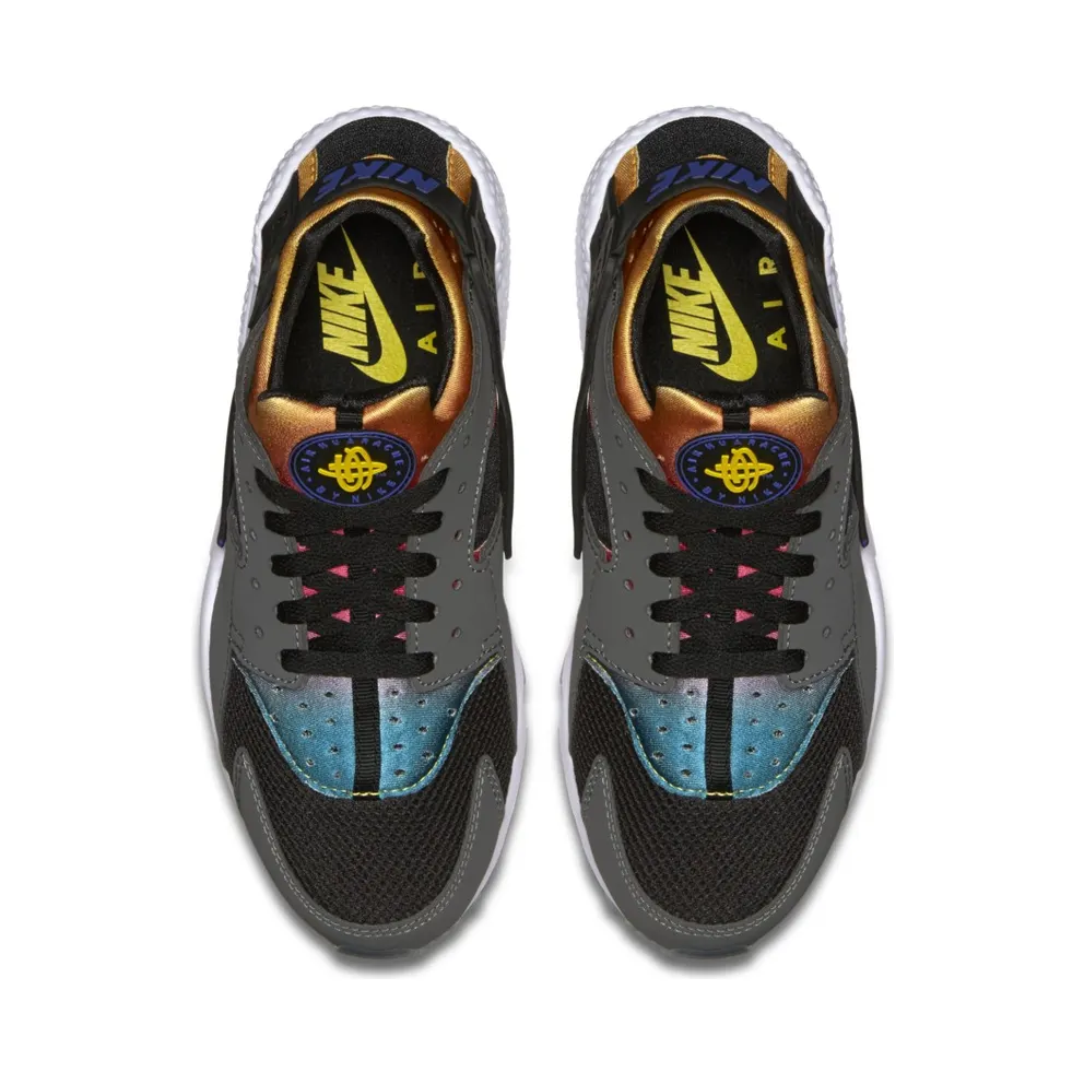Nike Air Huarache SD Run Rainbow Black/Puresn Volt-True Yellow-Pink Pow (724764-005)
