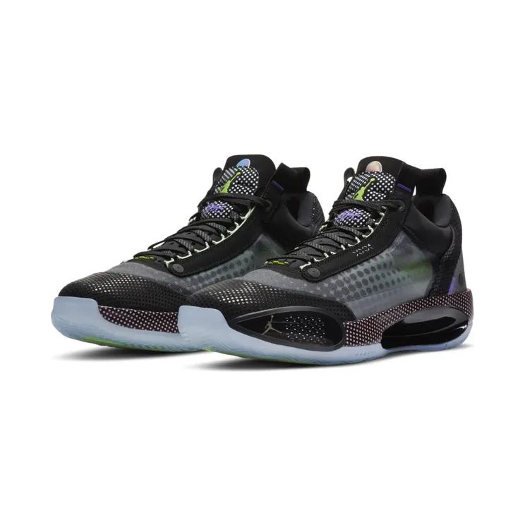 Air Jordan 34 Black/White/Vapor Green/Bleached Coral (CZ7750-003)