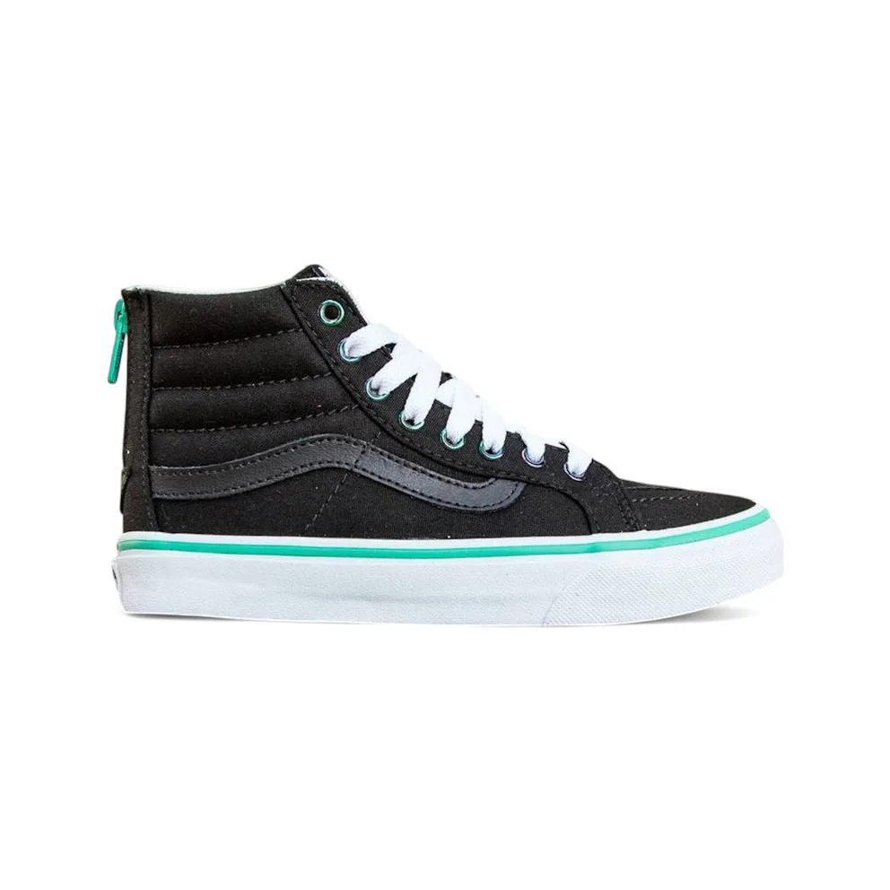 Vans Sk8-Hi Slim Zip Iridescent Eyelets Black (VN0XH8IES)