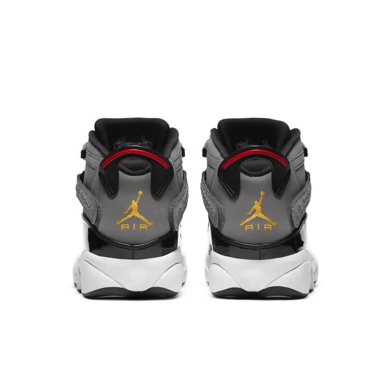 Jordan 6 Rings Smoke Grey Black Red Gold (322992-022)