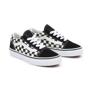 Vans Kids Black & White Checkerboard Old Skool Little Kids Sneakers (VN0A38HBP0S1)