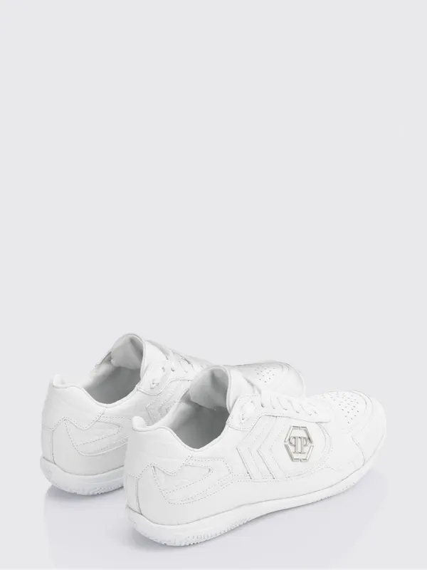 Philipp plein Pit-$top Crocodile Print Leather Sneakers White (SAFSUSC0907PLE010N01) (2)