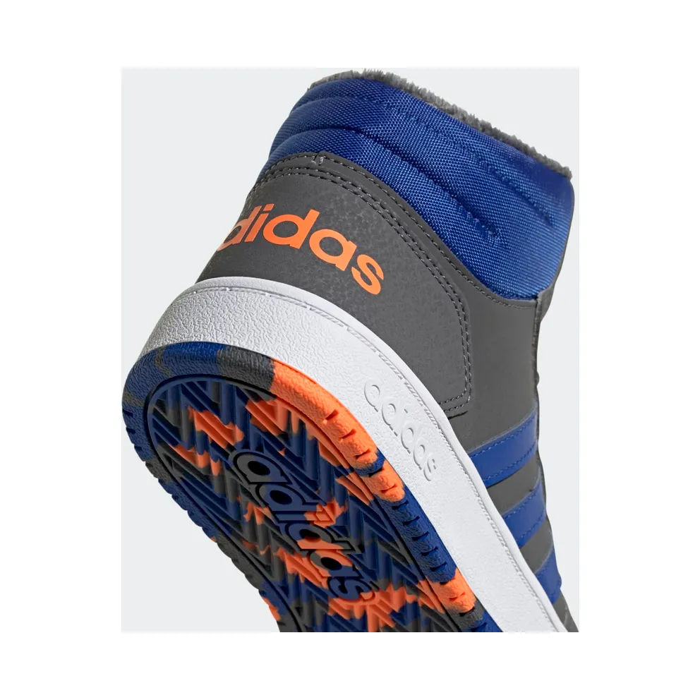 adidas Hoops 2.0 Mid Grey Five / Royal Blue / Signal Orange (FW4278)