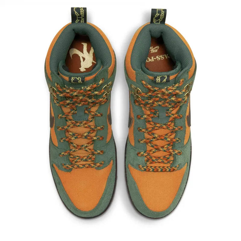Nike x Pass-Port SB Dunk High Workboot – “Carbon Green / Cider-wheat Gold” (DO6119-300)