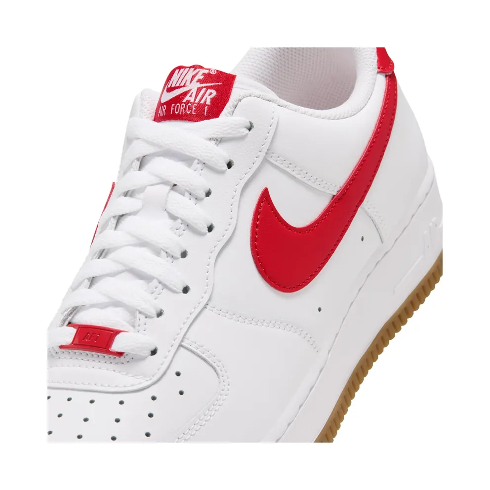 Nike Air Force 1 Low – “White / Gum Light Brown / Challenge Red” (FJ4146-136)
