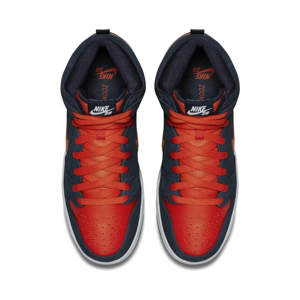 Nike Dunk SB High Syracuse Obsidian/Team Orange-White (305050-481)