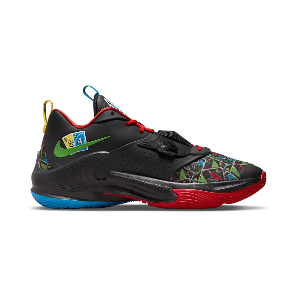 Nike Zoom Freak 3 “Black / White / Action Red / Green Bean” (DC9364-001)