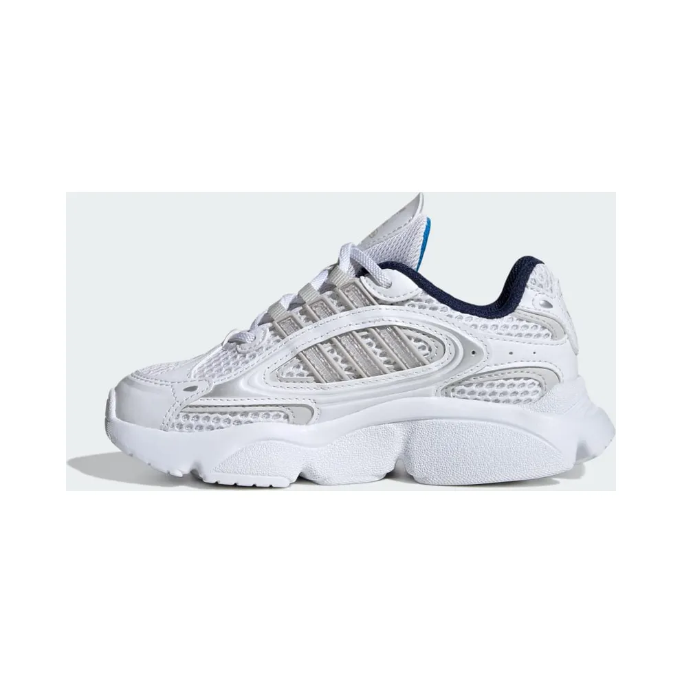 adidas OZMILLEN Elastic Lace Shoes Kids Cloud White / Grey One / Bright Blue (IE5558)