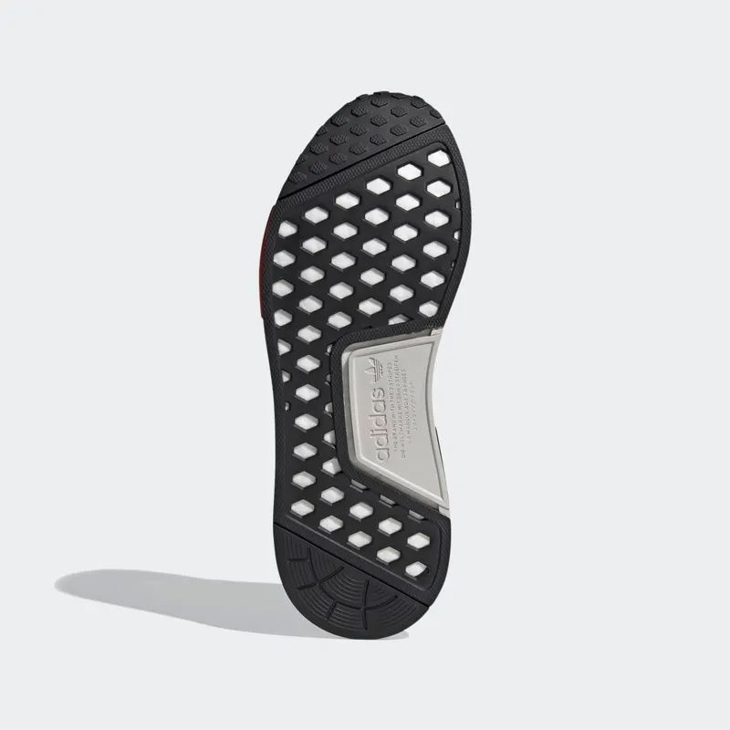adidas NMD R1 Black Silver Solar Red Core Black/Silver Metallic/Solar Red (FY5727)