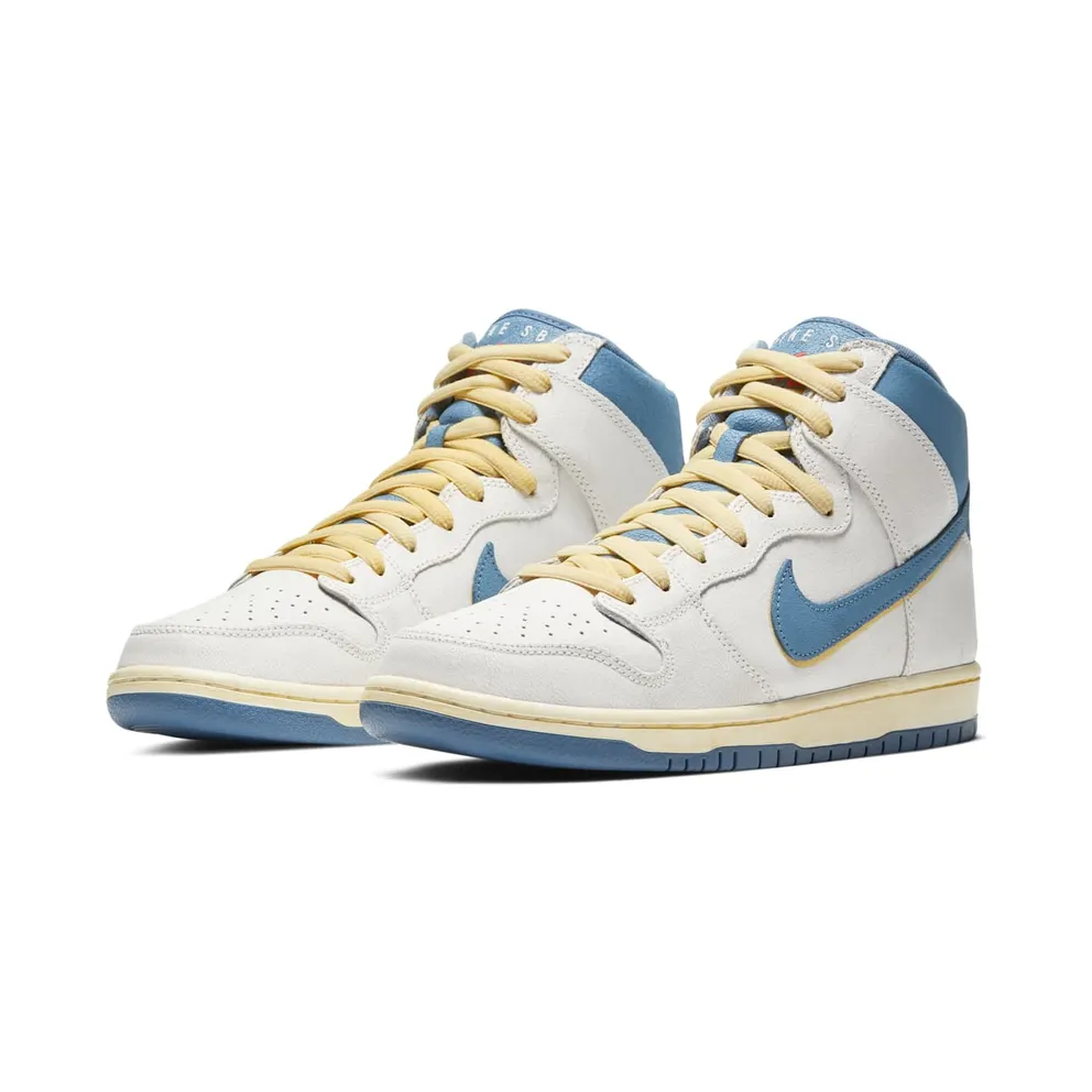 Nike SB Dunk High Atlas Lost at Sea (2020) White/Blue-Yellow (CZ3334-100)