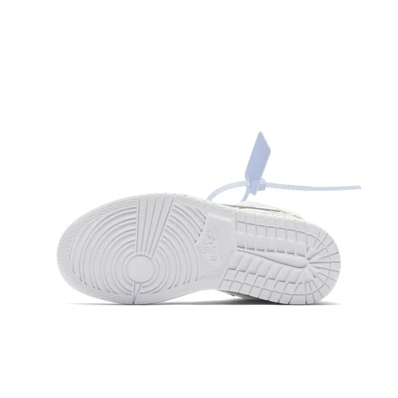 Jordan 1 Retro High Off-White White (GS) White/White (AQ8296-100)