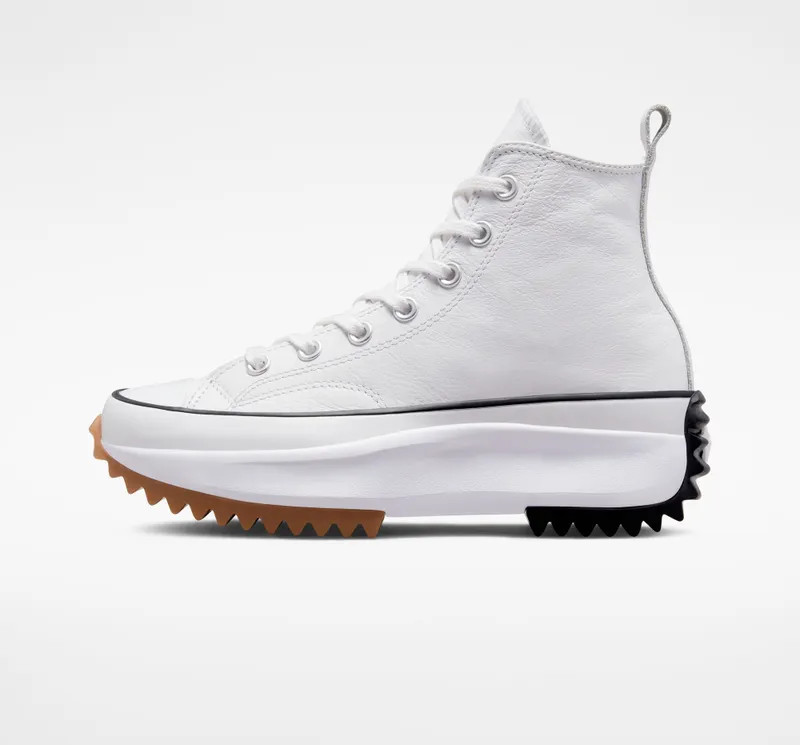 Converse Run Star Hike Platform Foundational Leather White/Black/gum