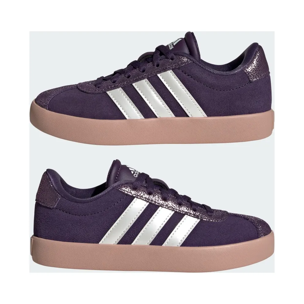Adidas VL Court 3.0 Kids Aurora Plum / Zero Metalic / Pink Gum (JS3485)