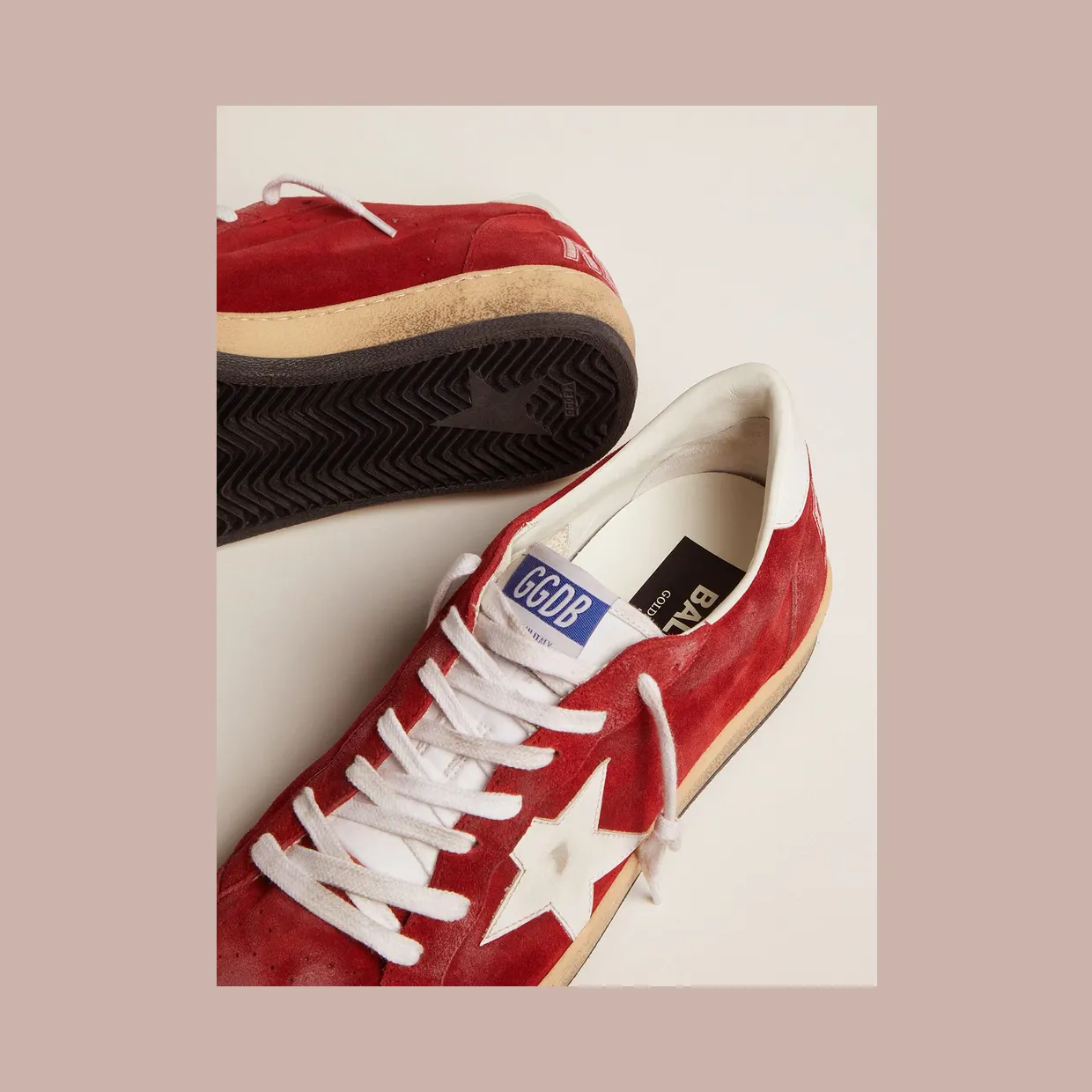 Golden Goose Red Ball Star Low-Top Sneakers (GMF00117.F002588.40410) (3)