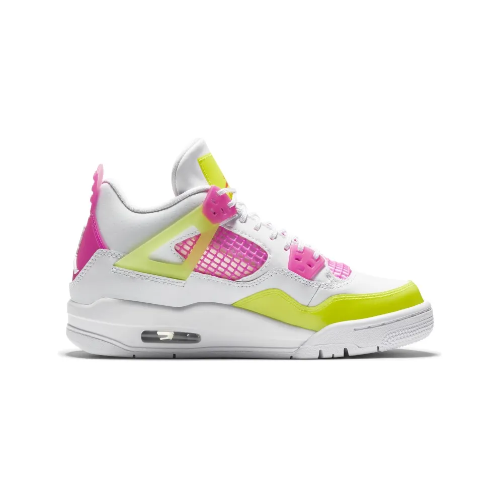 Jordan 4 Retro White Lemon Pink (GS) White/Lemon Venom-Pink Blast (CV7808-100)