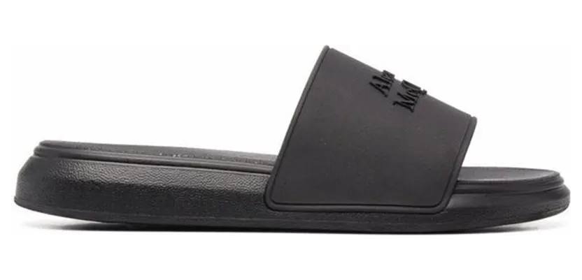 Alexander McQueen Pool Slide Black FW21 (663564W4QS01000)