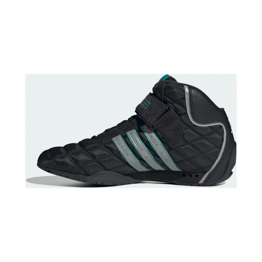 Adidas ADIRACER HI MERCEDES AMG PETRONAS F1 TEAM Shoes Core Black / Core Black / Silver Metallic (JR4547)
