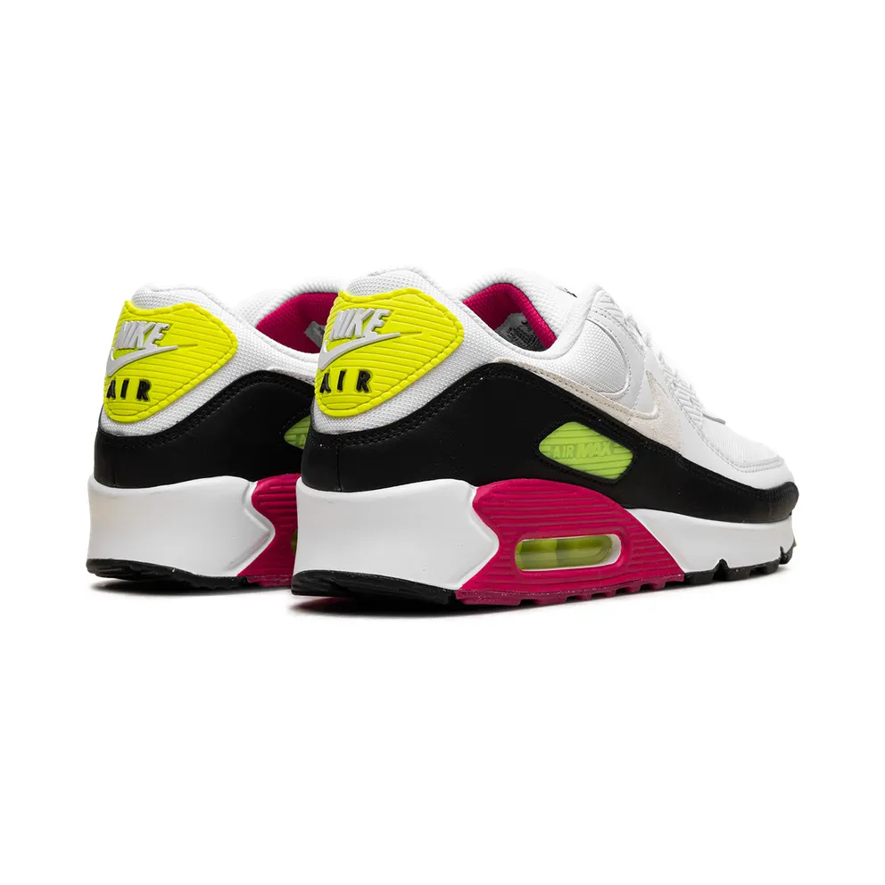 Nike Air Max 90 “White Volt Rush Pink” (DQ4071-100)