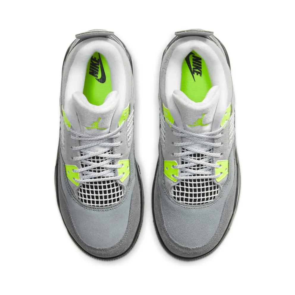 Jordan 4 Retro SE 95 Neon (PS) Cool Grey/Volt-Wolf Grey-Anthracite (CT5344-007)